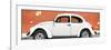 ¡Viva Mexico! Panoramic Collection - White VW Beetle Car and Brown Street Wall-Philippe Hugonnard-Framed Photographic Print