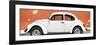 ¡Viva Mexico! Panoramic Collection - White VW Beetle Car and Brown Street Wall-Philippe Hugonnard-Framed Photographic Print