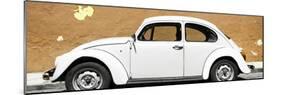 ¡Viva Mexico! Panoramic Collection - White VW Beetle Car and Caramel Street Wall-Philippe Hugonnard-Mounted Photographic Print