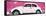 ¡Viva Mexico! Panoramic Collection - White VW Beetle Car and Pink Street Wall-Philippe Hugonnard-Framed Stretched Canvas