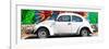 ¡Viva Mexico! Panoramic Collection - White VW Beetle Car in Cancun-Philippe Hugonnard-Framed Photographic Print