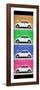 ¡Viva Mexico! Panoramic Collection - White VW Beetle Cars II-Philippe Hugonnard-Framed Photographic Print