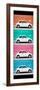 ¡Viva Mexico! Panoramic Collection - White VW Beetle Cars-Philippe Hugonnard-Framed Photographic Print