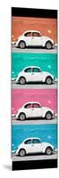 ¡Viva Mexico! Panoramic Collection - White VW Beetle Cars-Philippe Hugonnard-Mounted Photographic Print