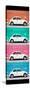 ¡Viva Mexico! Panoramic Collection - White VW Beetle Cars-Philippe Hugonnard-Stretched Canvas