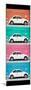 ¡Viva Mexico! Panoramic Collection - White VW Beetle Cars-Philippe Hugonnard-Mounted Photographic Print