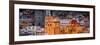 ¡Viva Mexico! Panoramic Collection - Yellow Church by Night - Guanajuato-Philippe Hugonnard-Framed Photographic Print