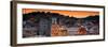 ¡Viva Mexico! Panoramic Collection - Yellow Church by Night I - Guanajuato-Philippe Hugonnard-Framed Photographic Print