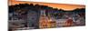 ¡Viva Mexico! Panoramic Collection - Yellow Church by Night I - Guanajuato-Philippe Hugonnard-Mounted Photographic Print
