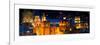 ¡Viva Mexico! Panoramic Collection - Yellow Church by Night II - Guanajuato-Philippe Hugonnard-Framed Photographic Print