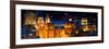 ¡Viva Mexico! Panoramic Collection - Yellow Church by Night II - Guanajuato-Philippe Hugonnard-Framed Photographic Print