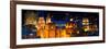 ¡Viva Mexico! Panoramic Collection - Yellow Church by Night II - Guanajuato-Philippe Hugonnard-Framed Photographic Print