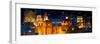 ¡Viva Mexico! Panoramic Collection - Yellow Church by Night II - Guanajuato-Philippe Hugonnard-Framed Premium Photographic Print