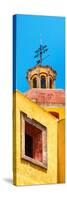 ¡Viva Mexico! Panoramic Collection - Yellow Church Facade-Philippe Hugonnard-Stretched Canvas