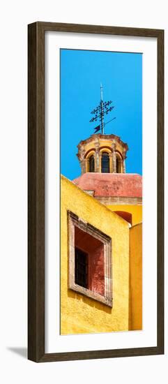 ¡Viva Mexico! Panoramic Collection - Yellow Church Facade-Philippe Hugonnard-Framed Photographic Print