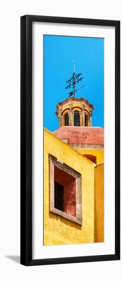 ¡Viva Mexico! Panoramic Collection - Yellow Church Facade-Philippe Hugonnard-Framed Photographic Print