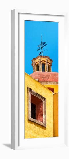 ¡Viva Mexico! Panoramic Collection - Yellow Church Facade-Philippe Hugonnard-Framed Photographic Print