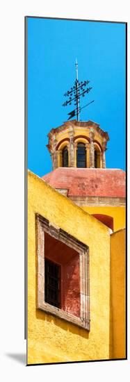 ¡Viva Mexico! Panoramic Collection - Yellow Church Facade-Philippe Hugonnard-Mounted Photographic Print