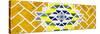 ¡Viva Mexico! Panoramic Collection - Yellow Mosaics-Philippe Hugonnard-Stretched Canvas