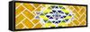 ¡Viva Mexico! Panoramic Collection - Yellow Mosaics-Philippe Hugonnard-Framed Stretched Canvas