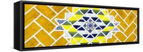 ¡Viva Mexico! Panoramic Collection - Yellow Mosaics-Philippe Hugonnard-Framed Stretched Canvas
