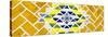 ¡Viva Mexico! Panoramic Collection - Yellow Mosaics-Philippe Hugonnard-Stretched Canvas