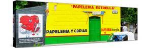 ¡Viva Mexico! Panoramic Collection - Yellow Papeleria Estrella-Philippe Hugonnard-Stretched Canvas