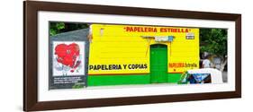 ¡Viva Mexico! Panoramic Collection - Yellow Papeleria Estrella-Philippe Hugonnard-Framed Premium Photographic Print