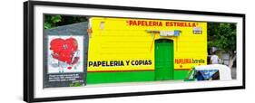 ¡Viva Mexico! Panoramic Collection - Yellow Papeleria Estrella-Philippe Hugonnard-Framed Premium Photographic Print