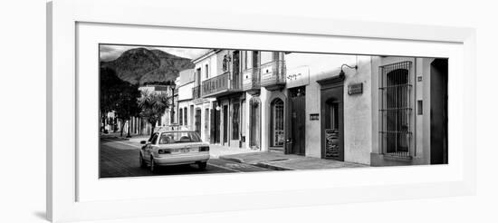 ¡Viva Mexico! Panoramic Collection - Yellow Taxi and Colorful Street in Oaxaca II-Philippe Hugonnard-Framed Photographic Print