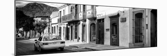 ¡Viva Mexico! Panoramic Collection - Yellow Taxi and Colorful Street in Oaxaca II-Philippe Hugonnard-Mounted Photographic Print