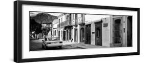 ¡Viva Mexico! Panoramic Collection - Yellow Taxi and Colorful Street in Oaxaca II-Philippe Hugonnard-Framed Photographic Print