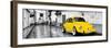¡Viva Mexico! Panoramic Collection - Yellow VW Beetle Car in San Cristobal de Las Casas-Philippe Hugonnard-Framed Premium Photographic Print