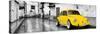 ¡Viva Mexico! Panoramic Collection - Yellow VW Beetle Car in San Cristobal de Las Casas-Philippe Hugonnard-Stretched Canvas