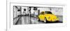 ¡Viva Mexico! Panoramic Collection - Yellow VW Beetle Car in San Cristobal de Las Casas-Philippe Hugonnard-Framed Photographic Print