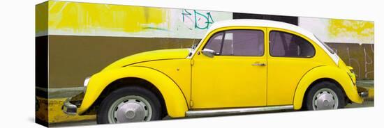¡Viva Mexico! Panoramic Collection - Yellow VW Beetle-Philippe Hugonnard-Stretched Canvas