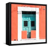 ¡Viva Mexico! Square Collection - "130 Street" Coral Wall-Philippe Hugonnard-Framed Stretched Canvas