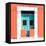 ¡Viva Mexico! Square Collection - "130 Street" Coral Wall-Philippe Hugonnard-Framed Stretched Canvas