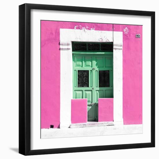 ¡Viva Mexico! Square Collection - "130 Street" Pink Wall-Philippe Hugonnard-Framed Photographic Print