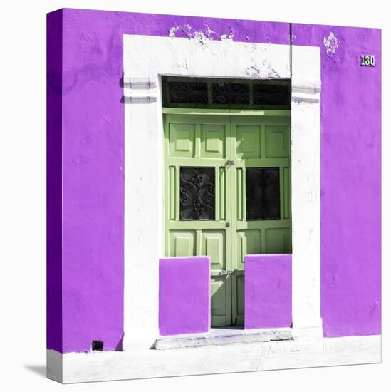 ¡Viva Mexico! Square Collection - "130 Street" Plum Wall-Philippe Hugonnard-Stretched Canvas