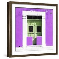 ¡Viva Mexico! Square Collection - "130 Street" Plum Wall-Philippe Hugonnard-Framed Photographic Print