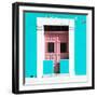 ¡Viva Mexico! Square Collection - "130 Street" Turquoise Wall-Philippe Hugonnard-Framed Photographic Print