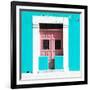 ¡Viva Mexico! Square Collection - "130 Street" Turquoise Wall-Philippe Hugonnard-Framed Photographic Print
