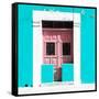 ¡Viva Mexico! Square Collection - "130 Street" Turquoise Wall-Philippe Hugonnard-Framed Stretched Canvas