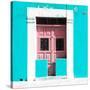 ¡Viva Mexico! Square Collection - "130 Street" Turquoise Wall-Philippe Hugonnard-Stretched Canvas