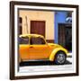 ¡Viva Mexico! Square Collection - "15 Street" Dark Yellow VW Beetle Car-Philippe Hugonnard-Framed Photographic Print