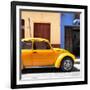 ¡Viva Mexico! Square Collection - "15 Street" Dark Yellow VW Beetle Car-Philippe Hugonnard-Framed Photographic Print