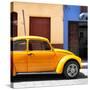 ¡Viva Mexico! Square Collection - "15 Street" Dark Yellow VW Beetle Car-Philippe Hugonnard-Stretched Canvas