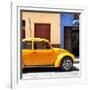 ¡Viva Mexico! Square Collection - "15 Street" Dark Yellow VW Beetle Car-Philippe Hugonnard-Framed Photographic Print