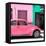 ¡Viva Mexico! Square Collection - "15 Street" Hot Pink VW Beetle Car-Philippe Hugonnard-Framed Stretched Canvas